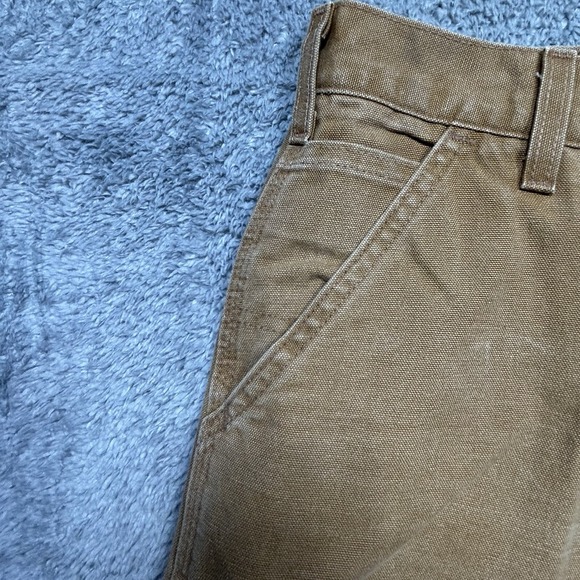 Vintage Carhartt Capenter Pants Men 40x36 Brown Utility Canvas Work Dungaree Fit - Picture 11 of 16